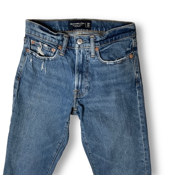Abercrombie & Fitch Mens Vintage Stretch 90’s Straight Jeans Sz 28 - Picture 3 of 11